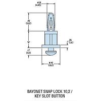 Heyco 10613 PCB Support HKSLBN-06 NATURAL NYL PCB Support
