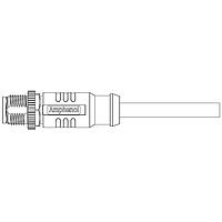 Amphenol LTW MSAS-08BMMM-SL8E01 Sensor Cables / Actuator Cables M12 CONN SHLD A CODE CBL 8P M CONN M PIN