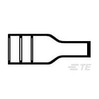 Raychem - TE Connectivity 202D121-100/86-0 Molded Boot, Circular 202D121-100/86-0
