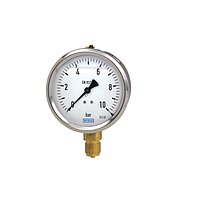 WIKA 213.53 (100 bar,dial 100,lower mount) Pressure Gauges