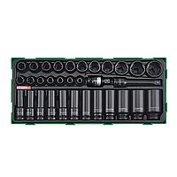 TOPTUL GTB3222 1/2" DR. Flank Impact Socket Set (32 pcs)