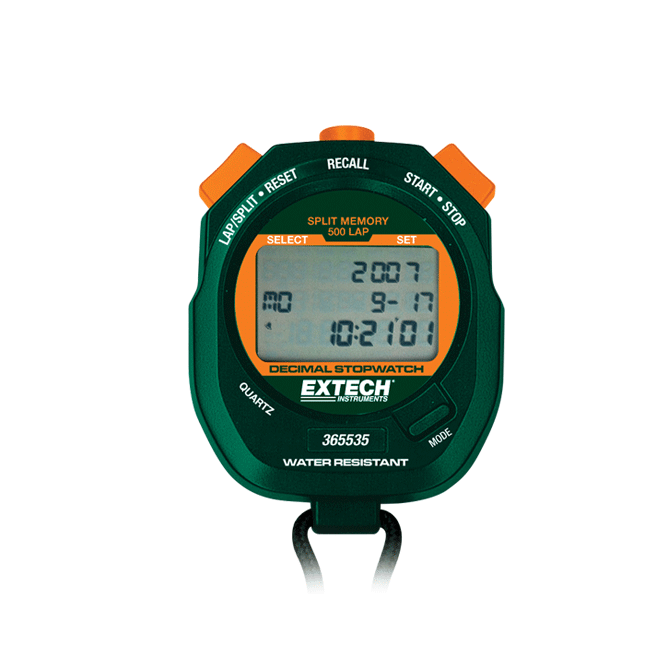 Technician performing calibration and verification of a timing instrument