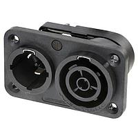 NEUTRIK NAC3PX-TOP Duplex Outlets powerCON Rcpt Duplex M/F Pwr I/O 1/4 Trm