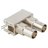 Amphenol RF 112706 Multi-Port Connectors BNC DUAL STK PCB RCP METAL 50
