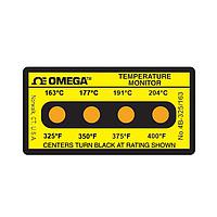 OMEGA 4B-A-325-30 Non-Reversible, Four point Horizontal Temperature Label (400 °F)