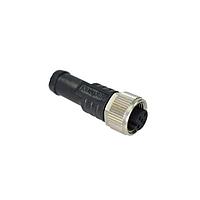 Amphenol LTW MSDS-04BFFM-SL8E05 Sensor Cables / Actuator Cables M12 Circular Metric Connector, D Code, Ethernet EtherCAT, Metal, 4A, 04 pins, Female Connector, Female Contact, Straight, Screw Thread, Overmolded, Length 5000mm, IP68 / IP69K