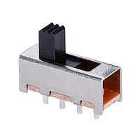 Same Sky (formerly CUI Devices) SLW-156646-5A-N-D Slide Switch 15.6 x 6.4 x 6 mm, 5 mm Raised Slide Actuator, Through Hole
