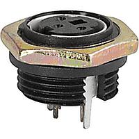 Schurter 4850.2300 Connectors DIN SOCKET 3POLE PANEL MOUNT