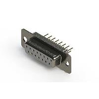 EDAC 628-M15-221-WT1 D-Sub Connectors - Standard Density Vertical Machined D-Sub Connector