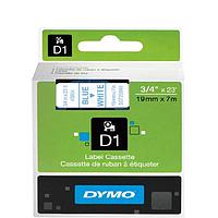 DYMO 63020721 D1 Blue/White Tape (19mm x 7m)