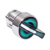 SCHNEIDER ZB4BK1433 Knob 2POS ILLUM SPRING RET SELECTOR GREEN