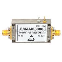 Fairview FMAM63000 1.5 dB NF Low Noise Amplifier Operating From 10 MHz to 1,000 MHz with 30 dB Gain, 17 dBm P1dB and SMA