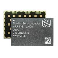 Nordic Semiconductor NRF9161-LACA-R DECT NR+, GPS, LTE CatM1/NB1/NB2, QZSS SiP (System-in-Package) for LTE-M, NB-IoT, GNSS and DECT NR+.