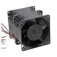 Delta Electronics, Inc. GFM0812DUB7S Axial Fan, 3Phase, Dual-Rotor, 80x86mm, 12VDC, 190.63CFM, 9A, Ball, 4Leads, Tach/PWM