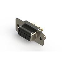 EDAC 628-M09-222-BT2 D-Sub Connectors - Standard Density Vertical Machined D-Sub Connector
