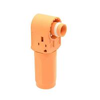 Amphenol Industrial SLPRPB70BSO0 Power Connectors 1500V DC, Gen 2.5, 8.0mm, Surlok Plus, Plug, Right Angle, Orange, 70mm, Crimp, IP67(MATED), Keyway 24