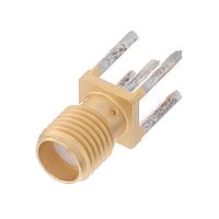 Radiall R125426140 PCB Receptacles SMA / STRAIGHT JACK RECEPTACLE FOR PCB SOLDER LEGS, CONTACTS ARE TIN PLATED