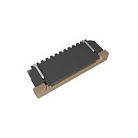 Amphenol FCI SFW10R-4STAE1LF Board Mount 1.00mm Flex Connector, SFW-R series, 10 Position, Top side Contact, Side Entry Surface Mount ZIF Connector, Lead Free, with Cable Lock, Selective Gold plated Terminals with Tin-plate Solder-tail.