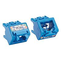 Panduit CJUDCAPBU-X Modular Connectors / Ethernet Connectors Cat6a Up/Down 45 Degree TG Wirecap, Blue