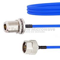 Fairview FMCA1050  N Female Bulkhead to N Male Cable FM141FLEX Coax and RoHS Compliant