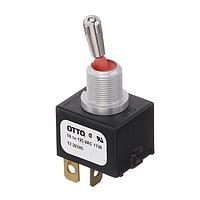 OTTO T7-221H5 Toggle Switches OFF NONE ON 2 Pole Standard Bat Handle