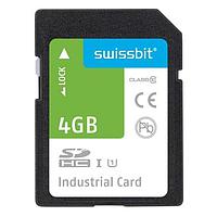 Swissbit SFSD4096L3BM1TO-I-GE-2D1-STD SD Cards Industrial SD Card, S-45, 4 GB, MLC Flash, -40C to +85C