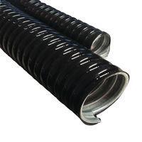 Essentra Components CF3060A Cable Conduit 0.5 IN Nom Flexible Conduit:PVC Metal, PVC Coated Metal Flex Conduit:164FT/Roll