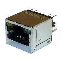 Amphenol Commercial Products RJE4A1882411 Modular 8P8C, Vertical, CAT6A, Shield, With LEDs