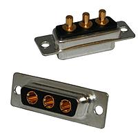 NorComp 681M13W3103L001 Mixed Contact D-Sub Connectors STD POWER-D 13W3 40A VERT MALE