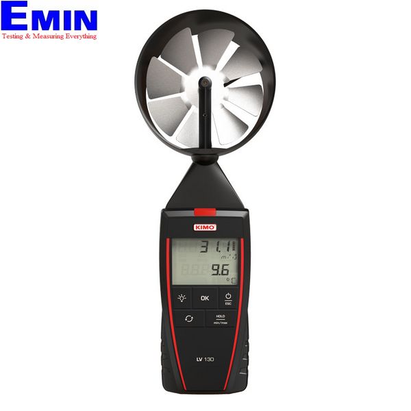 Portable airflow measurement instrument used for air velocity checking