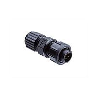 Amphenol LTW BD-02BFMA-LL7001 Standard Circular Connector Ceres, Standard Size, Plastic, 5A, 02 pins, Female Connector, Male Contact, Straight, 2 Points Lock, Solder, Field Installable, F4.5 - F6.5mm, IP67