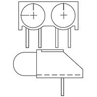 Dialight 550-3505-801F LED Circuit Board Indicators T 1 3/4 CBI