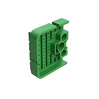 Amphenol SINE Systems AWB-51PCR Accessories Right Wedgelock for 102 Position Receptacle, (51 Positions), Keyed C, Green