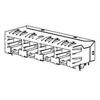 Molex 44150-0015 Modular Modjack RA Flgls Cat t5 PTH 4 Port Shield