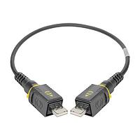 HARTING 09454451900 USB Cables / IEEE 1394 Cables HARTING PushPull V4 v2.0 USB 2.0 Type A, Cable Assembly, 2xHARTING PushPull, PVC, 0.5m