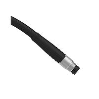 Banner Engineering PSG3M-5 Sensor Cables / Actuator Cables Cordset: Single Ended M8; 3-pin Straight Male; 5 m (16.4 ft) 3x24 Black PVC Jacket; Nickel-Plated Brass Coupling Nut