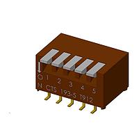 CTS Electronic Components 193-5MS DIP Switches 5 switch sections SPST