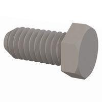 Essentra Components 010264H018 Cap Screw Hex Unslotted Bolt, #2-64 Thread, 3/16 Lg