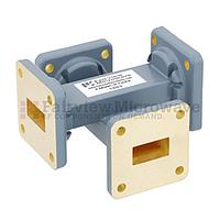 Fairview  FMWCP1049 40 dB WR-62 Waveguide Crossguide Coupler With UG-419/U Square Cover Flange from 12.4 GHz to 18 GHz