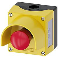 SIEMENS 3SU18010NB002AC2 Push Turn ENC PLASTIC,EMERG STOP TWIST-RELEASE,2NC