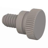 Essentra Components 092520037T Knurled Screw Knurled Thumb Screw, 1/4-20 Thread, 3/8 Lg