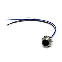 Amphenol LTW M12A-04PFFC-SH8B15 Sensor Cables / Actuator Cables M12 Circular Metric Connector, A Code, Metal, 4A, 04 pins, Female Connector, Female Contact, Hexagonal, Screw Thread, Crimp, Receptacle With Cable/Wire, Length 150mm, IP68 / IP69K
