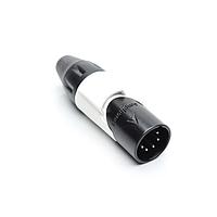 Amphenol Audio AX5MB9M Connectors 5P PIN M PLUG BLK W WHT MRK SLEEVE