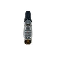 NorComp 822B004-173L001 Connectors IP50 Male Push-Pull Cable Mount 4 Position Straight Solder Cup