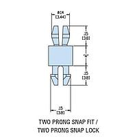Heyco 10261F PCB Support HMCBP-24 V-0 NATURAL