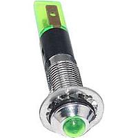 Mallory Sonalert FL1M-8SJ-2-G3V Indicators LED GRN 8MM NUT 3VAC/DC