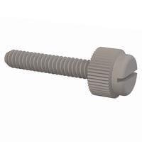 Essentra Components 090632075TEG Knurled Screw Slotted Thumb Screw, #6-32 Thread, 3/4 Lg