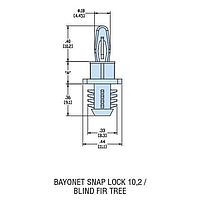 Heyco 10559F Blind Mount HBS-12 V-0 NATURAL