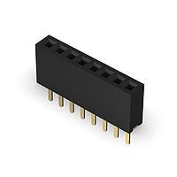 GCT (Global Connector Technology) BD080-06-A-0230-L-D Sockets 6w, 1.27mm Pitch Socket, SIL, TH, Vert, GF, Tube