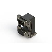 EDAC 663-009-364-03A Dual Port D-Sub Connectors Right-angle Dual Port D-Sub Connector